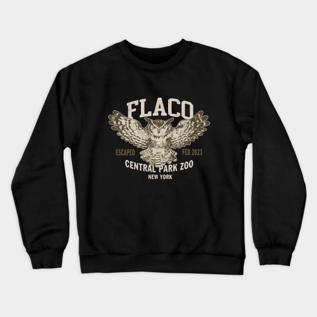 FLACO New York Owl 2 by Buck Tee Original Crewneck Sweatshirt by Buck Tee